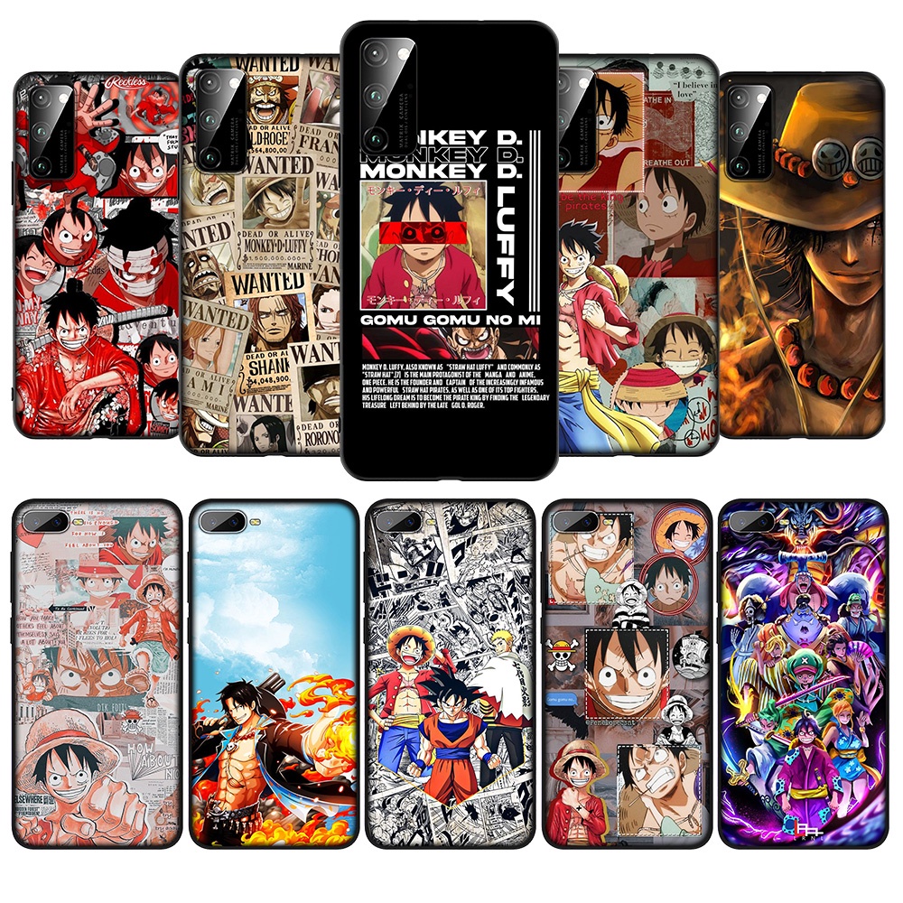 เคสโทรศัพท์ซิลิโคน แบบนิ่ม ลาย 6D อนิเมะวันพีช ลูฟี่ สําหรับ OPPO A53S A55 A56 A16 A16S A54S F19 A74