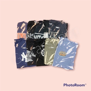 เสื้อกัดสี เสื้อมัดย้อม เสื้อยืดOversize คุณภาพดีราคาถูก มือสอง (รหัสV1-10)