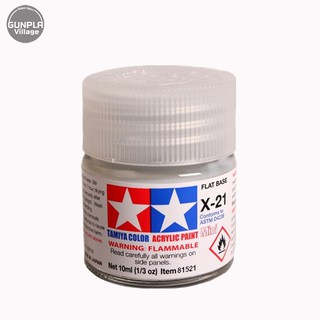 Tamiya 81521 Acrylic Mini X-21 Flat Base 45035401 (สี)