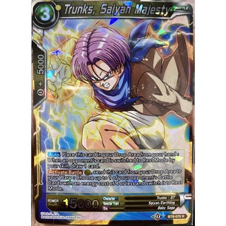 [ของแท้] Trunks, Saiyan Majesty (R) BT8-075 การ์ดดราก้อนบอล Dragon Ball Super Card Game