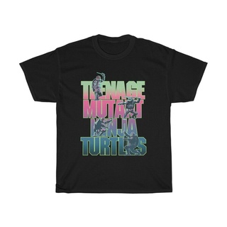 เสื้อยืดผ้าฝ้ายพิมพ์ลายขายดี เสื้อยืดแขนสั้น ลาย Nage Mutant Ninja turtles 1990 สไตล์วินเทจ