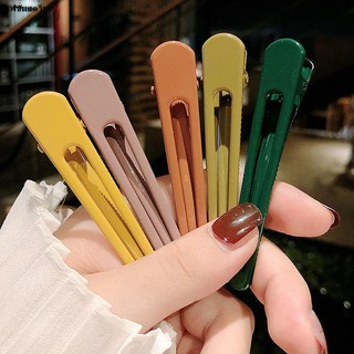 ▤☫ↂ&gt; กิ๊บสาว CHIC สี Morandi สีเป็ด กิ๊บติดผมหน้าม้านักเรียนเกาหลีน่ารักและสดคลิปข้าง &lt;
