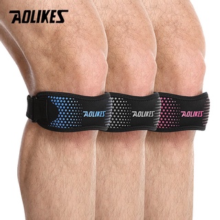 AOLIKES Adjustable Knee Patellar Tendon Support Strap Band Knee Support Brace Pads for Running Basketball Outdoor Sport Reduce Pain