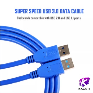 1เมตร สายUSB 2 หัว ตัวผู้ พอร์ตยูเอสบี 3.0 สองหัว ความเร็วสูง 100cm USB 3.0 A Male to A Male Ultra High Speed Cable