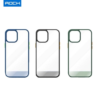 Rock เคสไอโฟน12Pro/12 mini หลังใส ขอบสี Guard pro protection