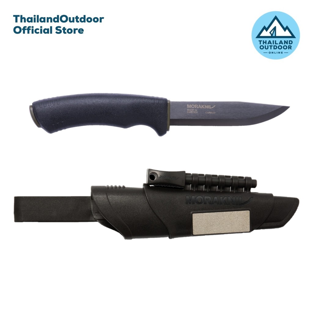 Morakniv มีด แค้มปิ้ง เดินป่า รุ่น Bushcraft Survival Black (11742)