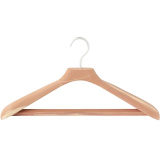 MUJI ไม้แขวนเสื้อผู้ชาย ทำจากไม้ซีดาร์สีแดง กว้าง 45 เซนติเมตร /  MUJI Red Cedar Broad-Shouldered Clothes Hanger for Man