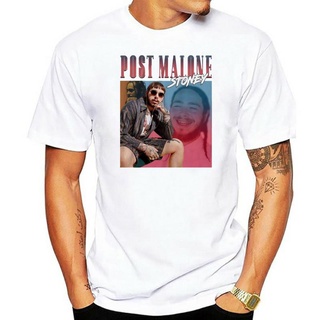 TSHIRTฝ้ายเสื้อยืด ลาย Post Malone Stoney Iverson Tribute Lil Uzi Quavo สไตล์วินเทจs-5xl