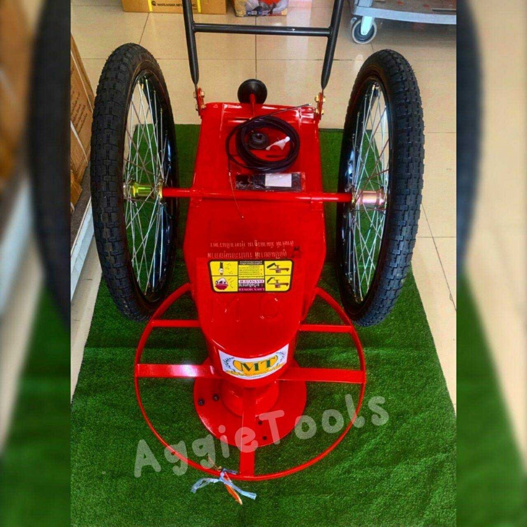 TREETOOLS โครงรถเข็นตัดหญ้า รุ่น MT โครงแดง (ไม่รวมเครื่องยนต์) แบบ 2ล้อ (ล้อยางเติมลม) เข็นเดินตาม โครงรถ ตัดหญ้า – โปรปัง