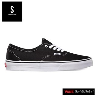 Vans Authentic Black White รองเท้าผ้าใบแวนส์ สีดำ Unisex