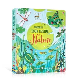 หนังสือบอร์ดบุ้คสำหรับเด็ก Usborne Look Inside Nature