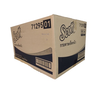 เนื้อกระดาษเช็ดหน้าแบบเติม ขายยกลัง 12 ห่อ  SCOTT Premium Facial Tissue Refill 2 Ply 700 sheets x 12 Pack ของแท้ SCOTTY