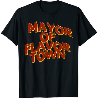 [COD]เสื้อยืด ผ้าฝ้ายแท้ พิมพ์ลาย The Mayor Of Flavortown สไตล์วินเทจ สําหรับผู้ชาย