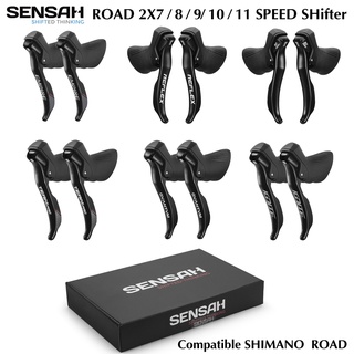 Sensah เกียร์ตีนผีจักรยาน 2x7 2x8 2x9 2x10 2x11 สําหรับ Shimano Claris Sora BI