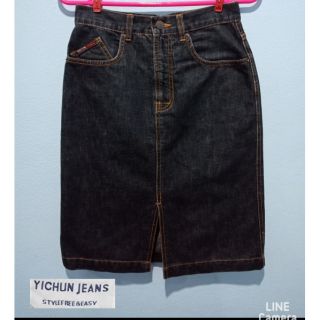 กระโปรงยีนส์ แบรนด์ญี่ปุ่น  Yichun jeans กรมท่า