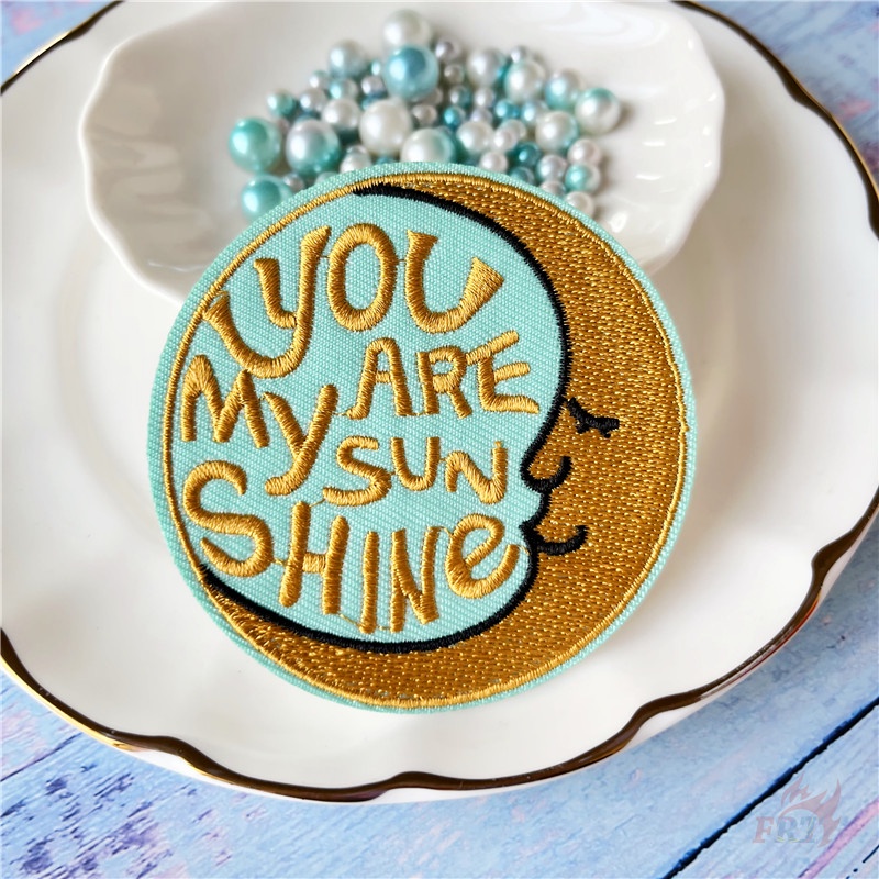 ☸ แผ่นแพทช์เหล็ก The Magic Moon & Sun ☸ แผ่นแพทช์รีดติดเสื้อ DIY สไตล์เรโทร สําหรับตกแต่งเสื้อผ้า 1 ชิ้น - รูปที่ 4