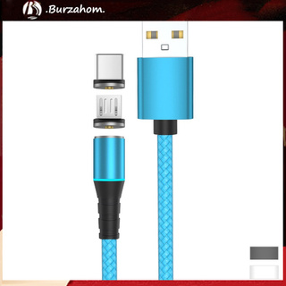 Bur_ สายชาร์จแม่เหล็ก 5A Micro USB Type-C สําหรับโทรศัพท์มือถือ