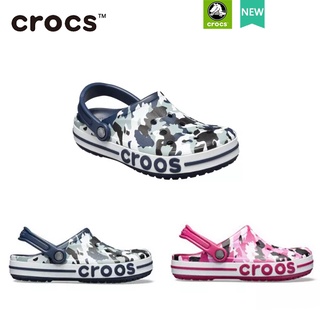 Crocs BAYA clog  รองเท้าแตะ ลายพราง สไตล์คลาสสิก เหมาะกับเดินชายหาด สําหรับผู้ชาย และผู้หญิง