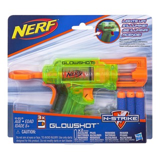 Nerf N-Strike GlowShot Blaster Gun ปืนเนิร์ฟ เอน-สไตร์ค โกลวช็อต พร้อมกระสุนโฟม