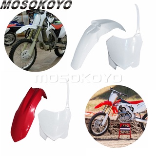 MD-บังโคลนหน้าบังโคลนล้อสาดโล่ยามด้านหน้าหมายเลขทะเบียนสำหรับฮอนด้า CRF250R 10-13 CRF450R 09-12 E Nduro ดินหลุม BikeST