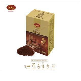 กาแฟดาว ชนิดบด ดาวคอฟฟี่ Dao Tipica Ground Beans Coffee ทิปิก้า กล่องสีทอง ขนาด 200 กรัม