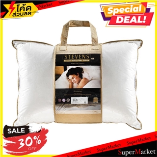 หมอนหนุน STEVENS MICROFIBER 19x29 นิ้ว สีขาว หมอนหนุน PILLOW STEVENS MICROFIBER 19x29” WHITE