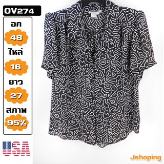 เสื้อสาวอวบ มือสอง 💥 OV274 เสื้อแบรนด์ USA เสื้อผ้าสาวอวบ  เสื้อสาวอ้วน