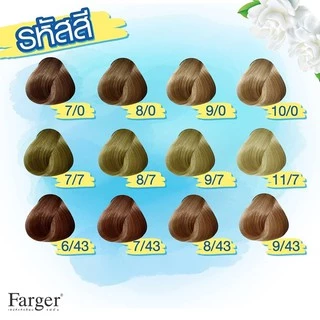 (ตัดปีกฝา) สีย้อมผม ฟาร์เกอร์ โทนสีธรรมชาติ/สีน้ำตาล FG By Farger Natural/Brown Hair Color 100 ml.