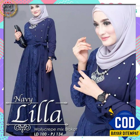 Gmis Lebaran Adult Women Gsmis Teenagers Ghamis Muslimah Po Warranty - Lill