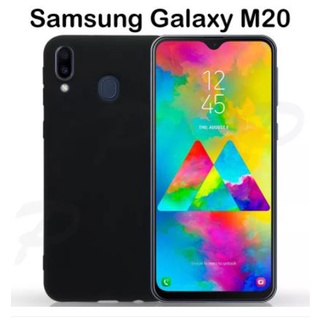 เคสโทรศัพท์ สีดำ แบบนิ่ม ซัมซุง เอ็ม20 TPU Case Phone Back Cover For Samsung Galaxy M20 (6.3)