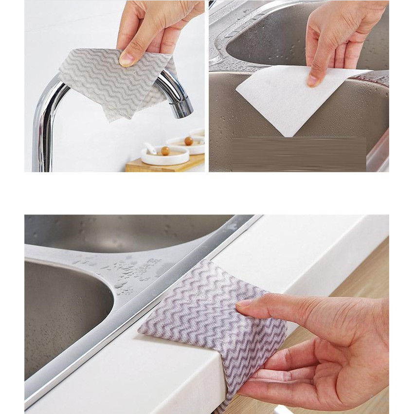 ผ้าเช็ดจาน ผ้าเช็ดโต๊ะ  ทำความสะอาด ซับน้ำได้ดี - รูปที่ 4