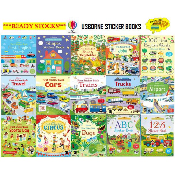Usborne Sticker Book List 1