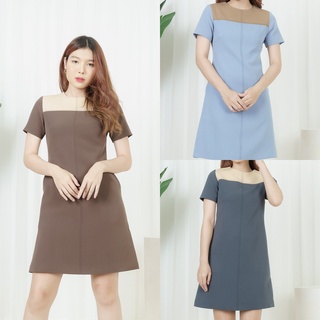เดรสทูโทน เดินด้ายกากบาท(Dress Purpose) DD005