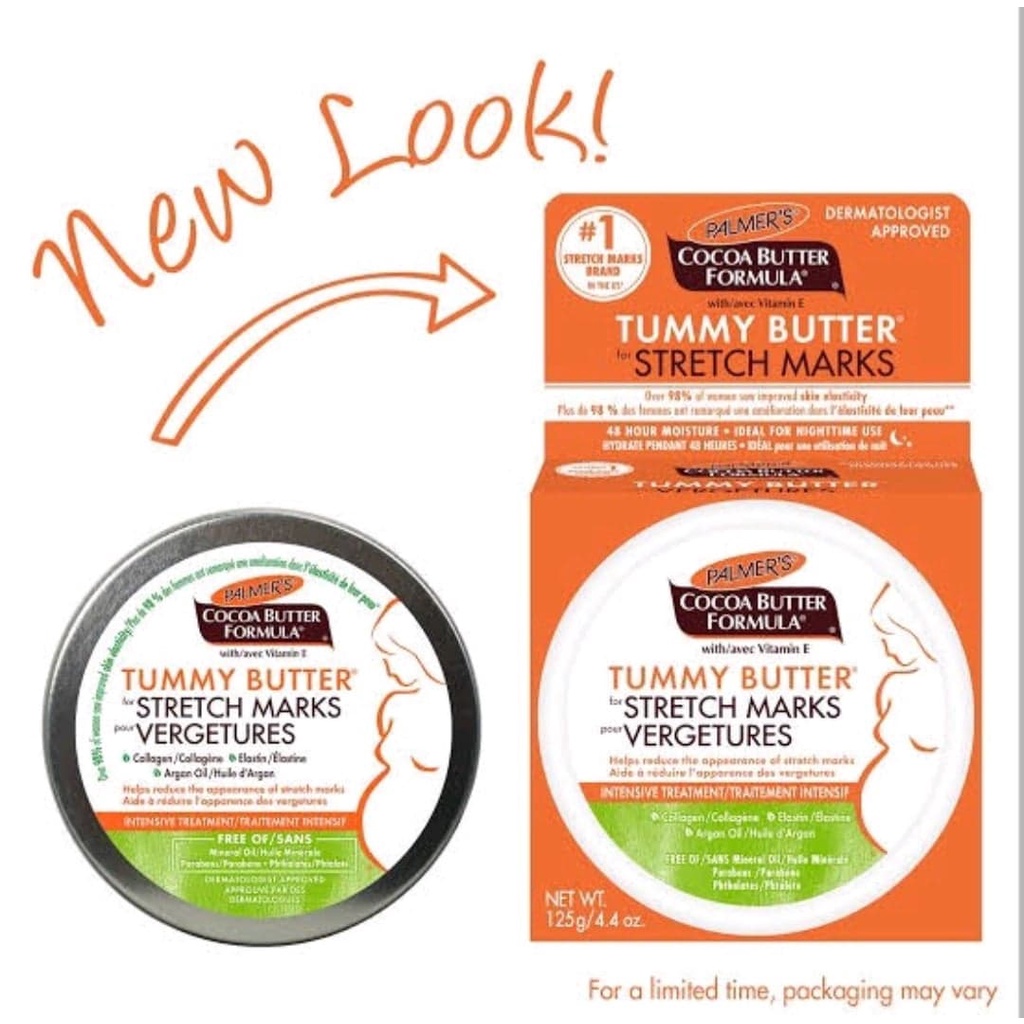 Palmer’s Cocoa Butter Formula Tummy Butter for stretch marks 125 g. ปาล์มเมอร์ ผลิตภัณฑ์ป้องกันรอย