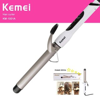 Kemei Professional Hair iron Styler Salon Tool รุ่น KM-1001A ไซต์ 25mm อุปกรณ์จัดแต่งทรงผม ควบคุมอุณหภูมิ 200°C
