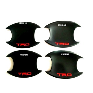 เบ้ารองมือเปิด REVO รีโว่ 4 ประตู ดำด้านโลโก้ทีอาดี(เบ้ากลม)