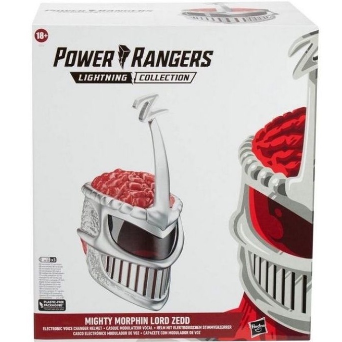 หมวกกันน็อคอิเล็กทรอนิกส์ Power Rangers Lightning Collection Pink Ranger Lord Zedd เปลี่ยนเสียงได้