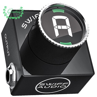 Swiff Audio C10 จูนเนอร์จูนเนอร์ หน้าจอ HD LED ขนาดมินิ สามารถปรับได้ สําหรับกีตาร์ เบส A4 Range Value 430-449Hz