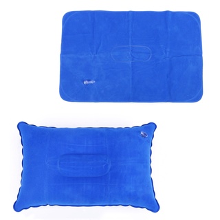 【บลูไดมอนด์】Portable Ultralight Inflatable PVC Nylon Air Pillows Camping Sleep Cushion Travel Hiking Beach Car Plane Hea