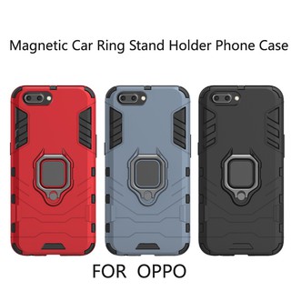 เคส OPPO R9 R9S R11 R11S Plus Reno เคสโทรศัพท์เคสกันกระแทกเคสแข็ง Car Ring Stand Holder Hard Case เคส  Cover