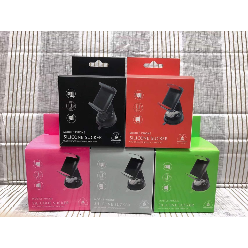 ขาตั้งโทรศัพท์ในรถ ที่ยึดมือถือในรถ Car Holder mobile Silicone sucker Cup （10สี)ติดได้ทั้งคอนโซล/กระจก 039 - รูปที่ 5