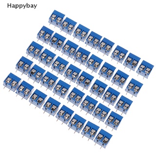 &lt;Happybay&gt; บล็อกขั้วต่อสกรู 2 พิน สีฟ้า 5.08 มม. 10 ชิ้น
 มาแรง