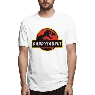 GILDAN (Harga Borong) เสื้อยืดลําลองสําหรับผู้ชายผ้าฝ้าย 100 แขนสั้นพิมพ์ลาย Jurassic Fathers Day Park Dinosaur