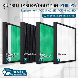 9Gadget - ไส้กรอง Philips กรองฝุ่น ฟิลเตอร์ เครื่องฟอกอากาศ แผ่นกรองอากาศ - Replacement filter HEPA Carbon FY1410 / FY1413 / AC1215 / AC1212 / AC1216 / AC1210