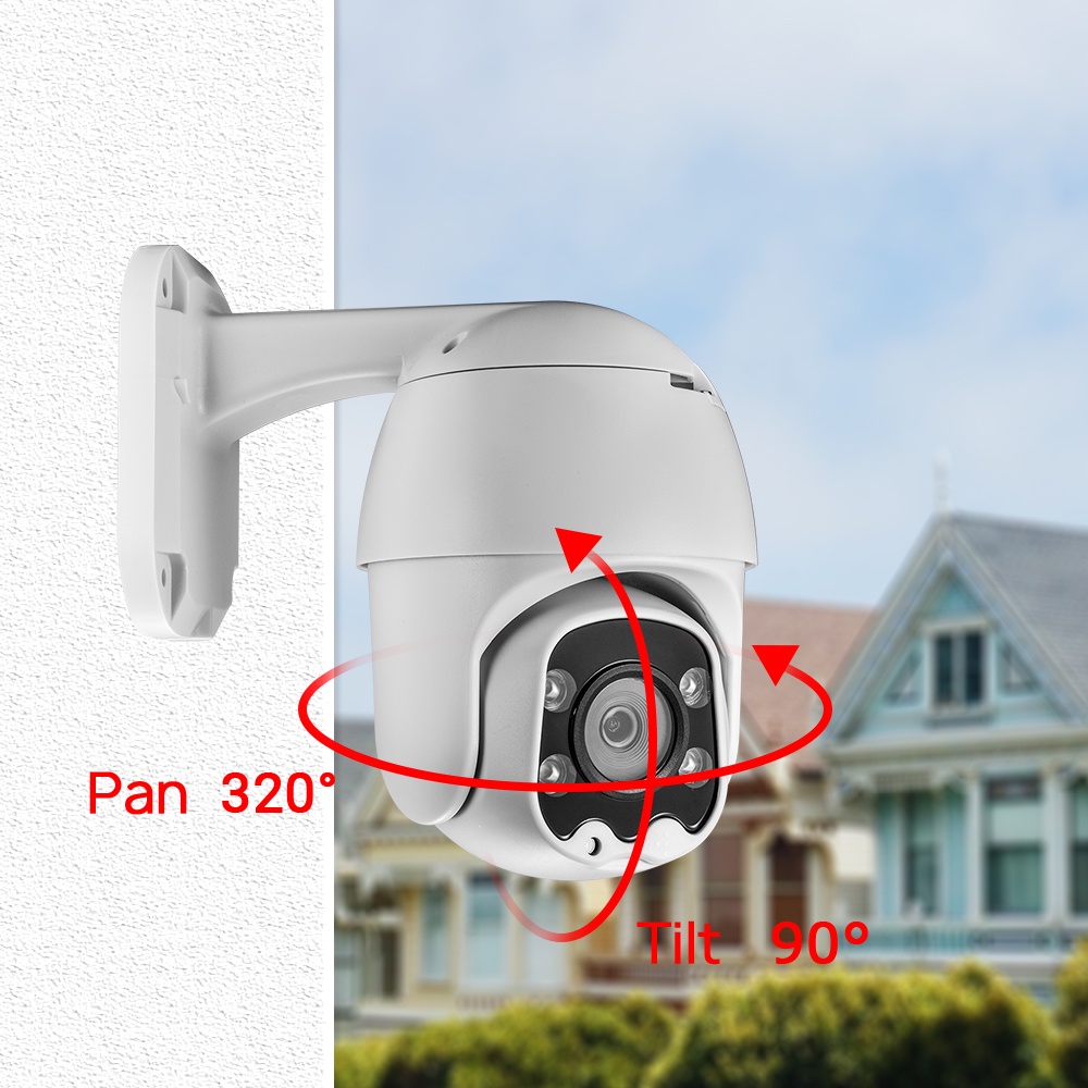 Hamrol HD 1080P PTZ AHD Speed Dome Camera IR Nightvision IP66 Waterproof Coaxial Control Outdoor CCTV