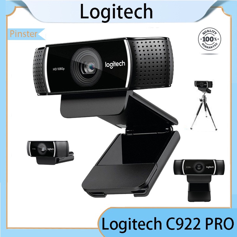 Logitech C922 PRO กล้องเว็บแคม ไมโครโฟนในตัว พร้อมขาตั้ง