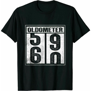 60th เสื้อยืดลําลอง แขนสั้น พิมพ์ลาย Oldometer 59 60 ของขวัญวันเกิด สําหรับผู้ชายS-5XL