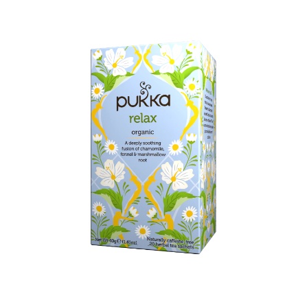 Pukka  Relax Tea Bags X 20 ชา ชาอังกฤษ ชาสำเร็จรูป 20 ซอง ชาสมุนไพรออแกนิค