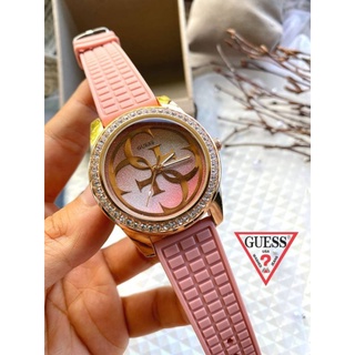 **Nuae_shop** นาฬิกา GUESS WATCH ❤️ สายยางเกรสปัดกลิตเตอร์ไล่เฉดสี รหัสสินค้า GU1803