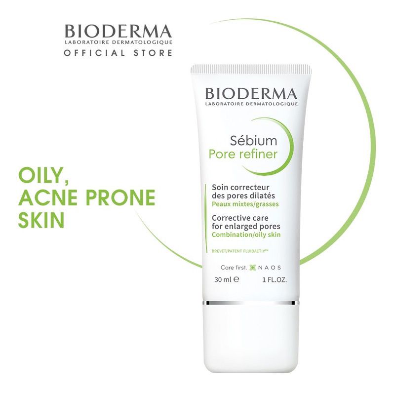 Bioderma Sebium Pore Refiner Pore Treatment Moisturizer (Oily to Acne-Prone Skin) 30ml